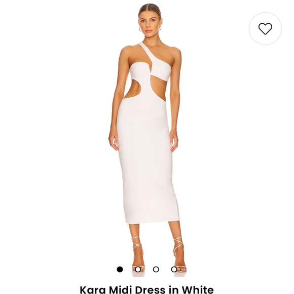 NBD White Kara Dress. Worn once. Size Medium. - Picture 1 of 5